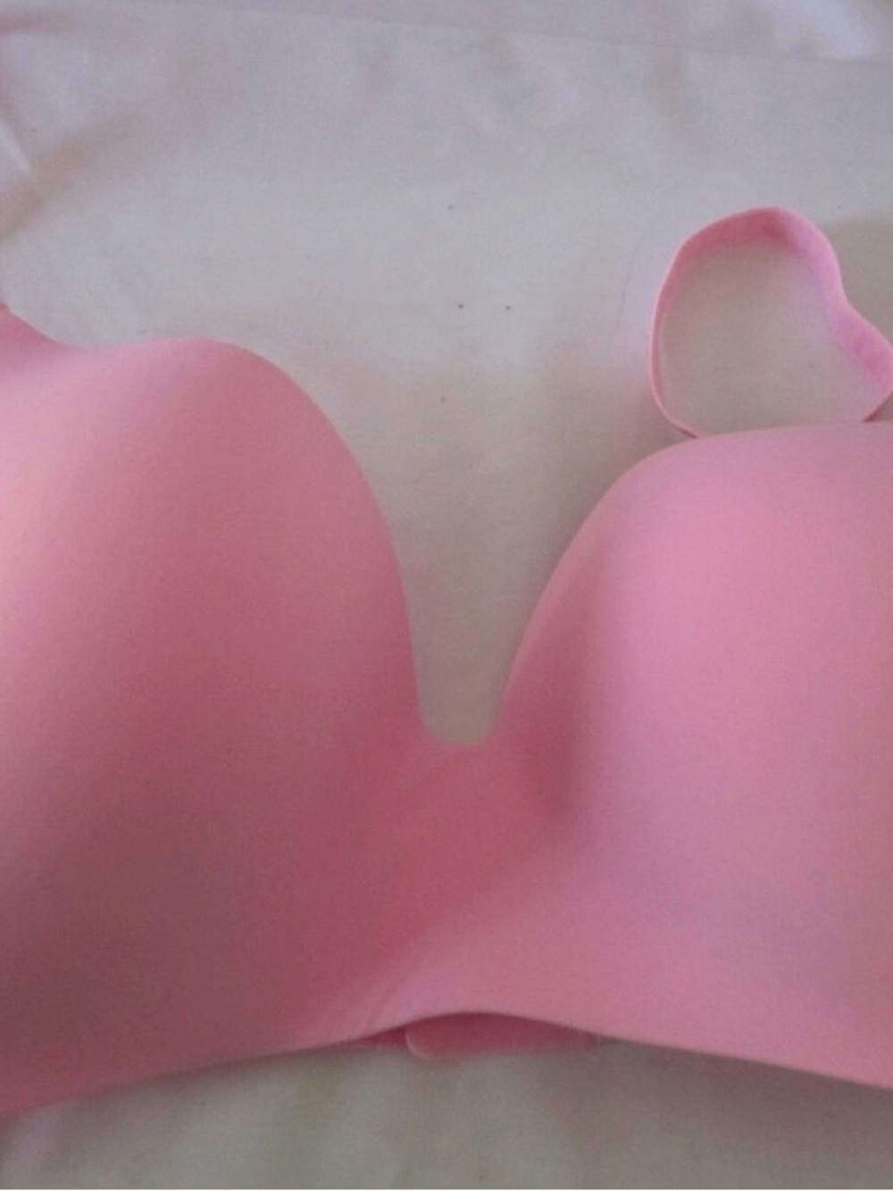 Victoria's Secret Light Pink T-shirt Cotton Lined Wireless Bra 36DDD